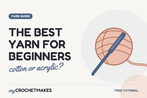 Title card reading The Best Yarn for Beginners, cotton or acrylic?